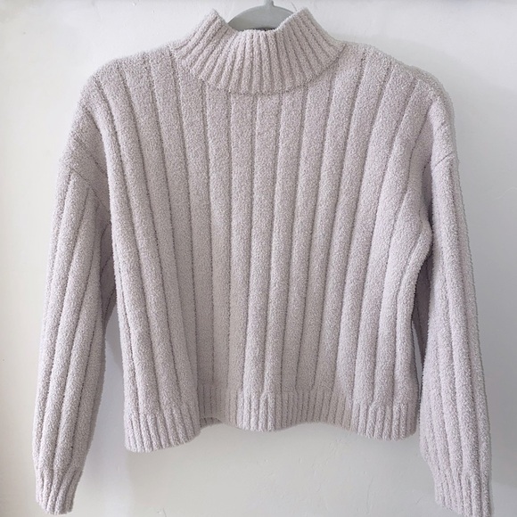Pink Rose Sweaters - 🔥🔥Pink Rose Preppy Creamy Brown Cropped 90’s Soft Turtle Neck Sweater